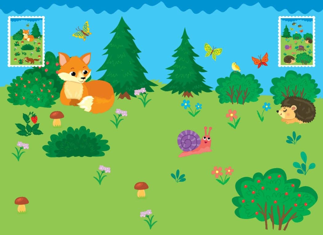 Прості аплікації великими наліпками. Лісові звірята, фото - 2