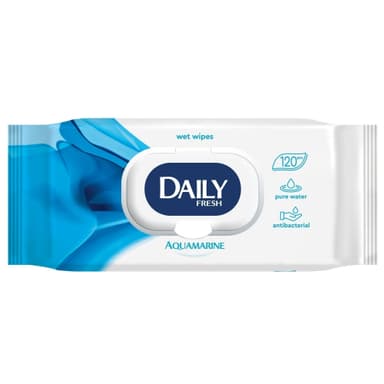 Daily Fresh Серветка волога універсальна 120 шт. з клапаном