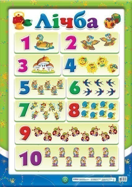 Плакат.Лічба до 10, фото - 1