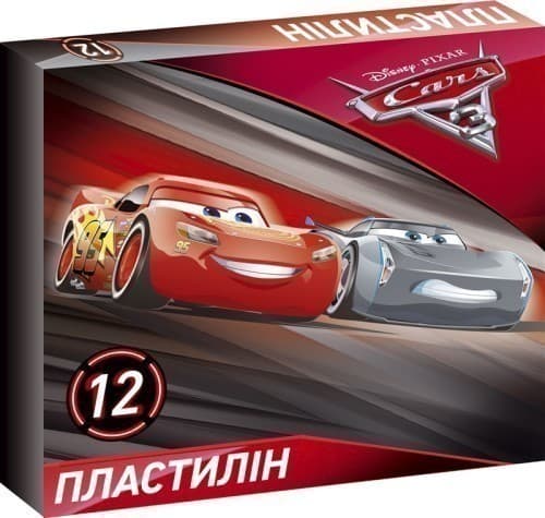 Пластилін Серія Cars №2 12 кольорів, фото - 1