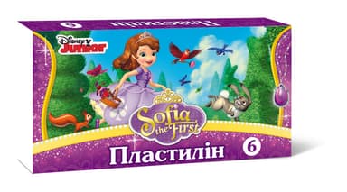 Пластилін Прінцеса Софія 6 кольорів