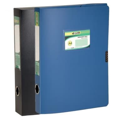 Папка-коробка A4 3.7 см, на липучці, асорт. PP 4-242