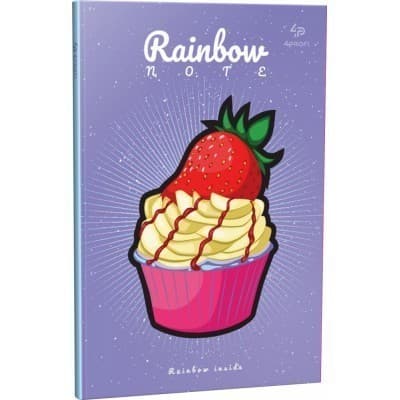 Блокнот TM Profiplan &amp;quot;Artbook Rainbow &amp;quot; Cake&amp;quot;, violet, A5, фото - 1