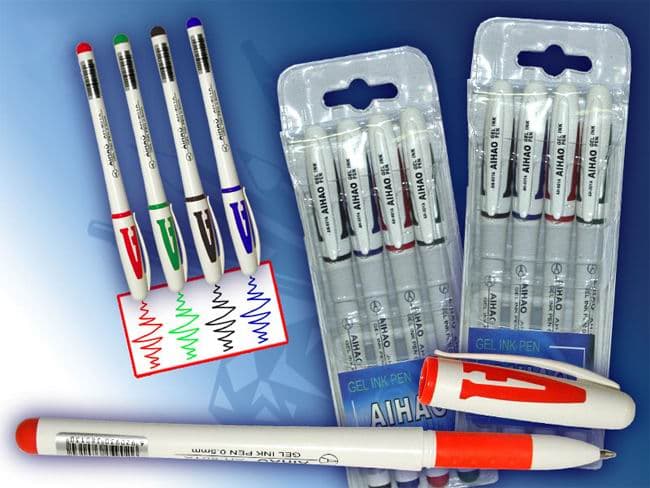 Набор гел. ручек 4 цв. АН 801А, фото - 1