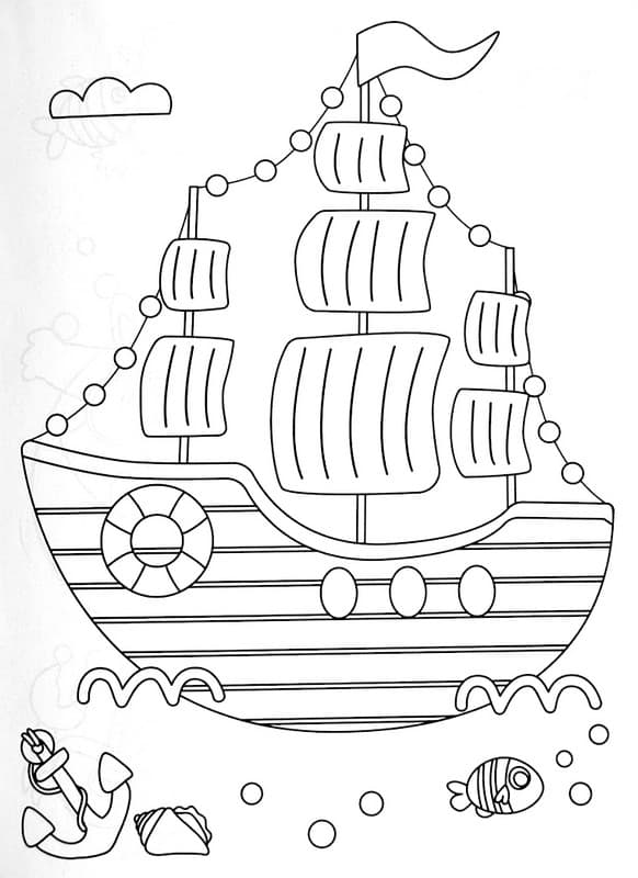 Розмальовка. Тваринки в морі, фото - 2