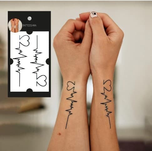 Тату &amp;quot;Закохані сердця&amp;quot;, фото - 1