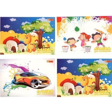 Альбом для малювання А4 8арк скоба 110г/м2 TIKI 50201-TK