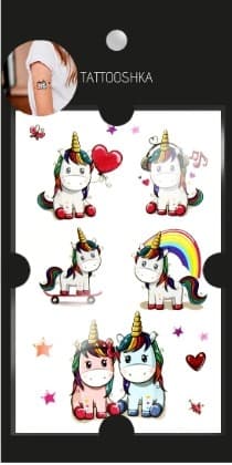 Тату &amp;quot;Дружні єдинороги&amp;quot;