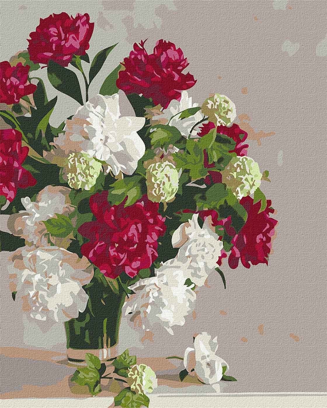 Картина за номерами - Півонії ©Ira Volkova 40*50см, фото - 1