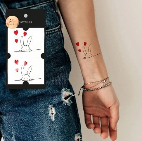 Тату &amp;quot;Люблячий зайчик&amp;quot;, фото - 1