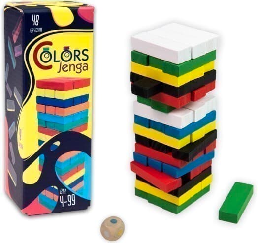 Настільна гра &amp;quot;Colors Jenga 48 брусків&amp;quot;, фото - 2