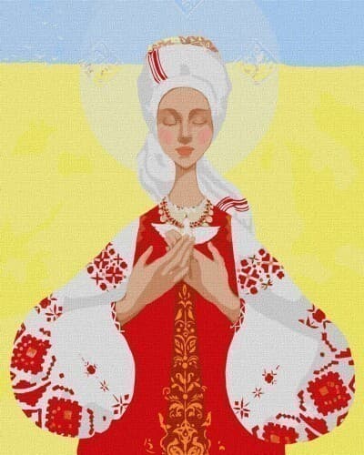 Набір для розпису по номерах. &amp;quot;Мати Україна&amp;quot; 40х50см, фото - 1