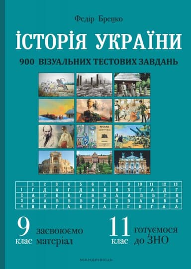 Історія України. 900 візуальних тестових завдань. 9 клас