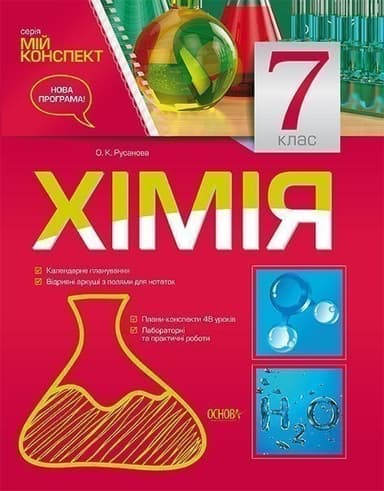 Розробки уроків. Хімія 7 клас