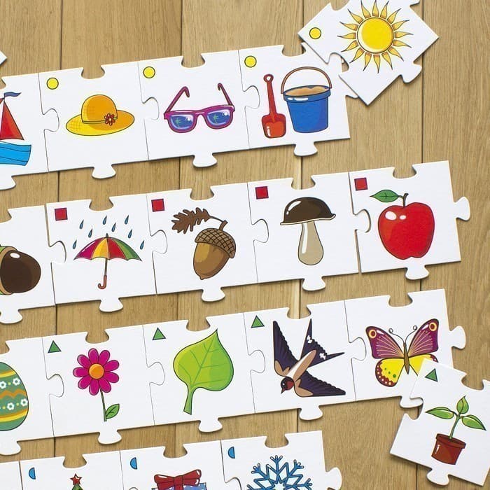 Навчальні пазли.Вивчаємо пори року, фото - 3