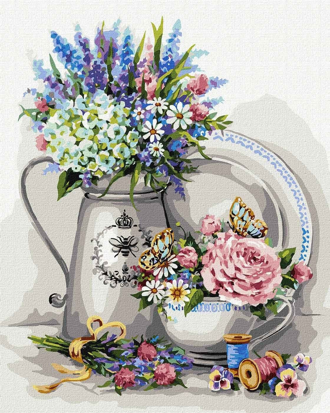 Набір для розпису по номерах. &amp;quot;Вишуканий натюрморт&amp;quot; 40*50см, фото - 1