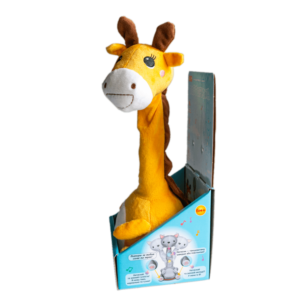 Інтерактивна іграшка-повторюха. Жираф, фото - 3