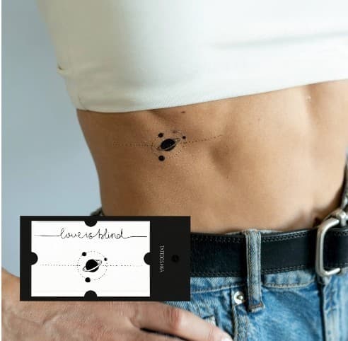 Тату Love is blind, фото - 1