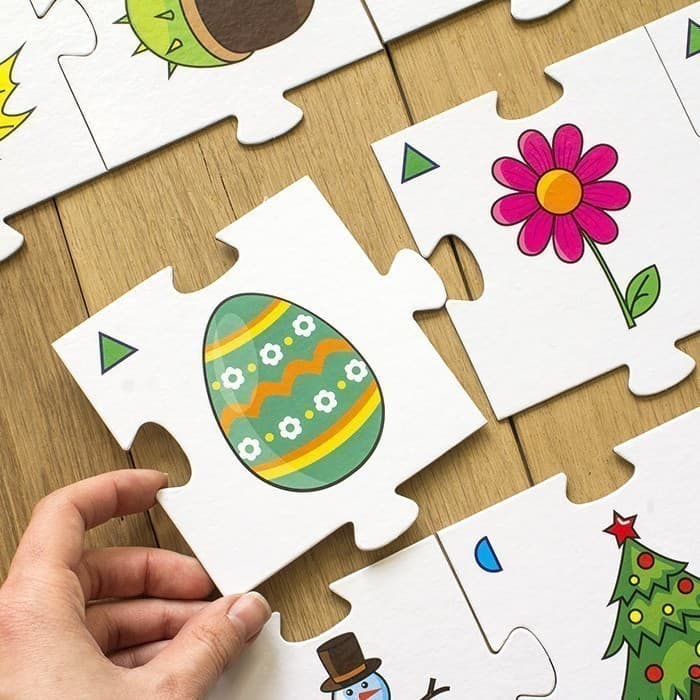 Навчальні пазли.Вивчаємо пори року, фото - 2