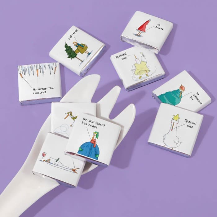 АДВЕНТ КАЛЕНДАР З ГУСЕМ «ШОКОЛАДНИЙ НАБІР», фото - 2