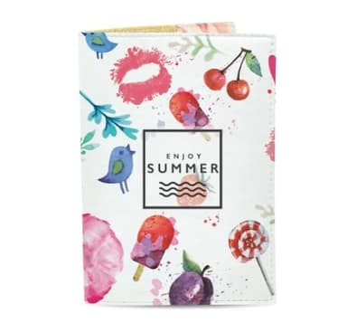 Обкладинка на паспорт ЕкоШкіра  Enjoy summer
