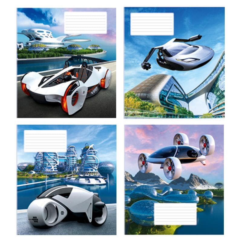 Зошит Полiграфiст 12С 604 кос 12ар ассорт карт/обкл офс з полями, фото - 1