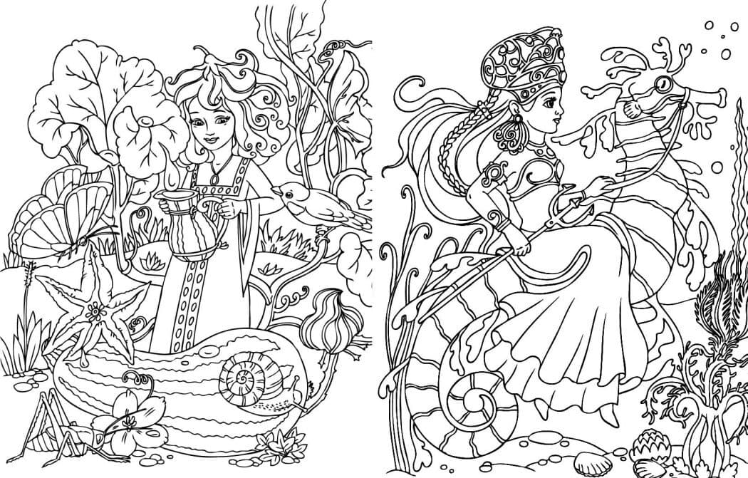 Велика книга розмальовок. Принцеси, фото - 3
