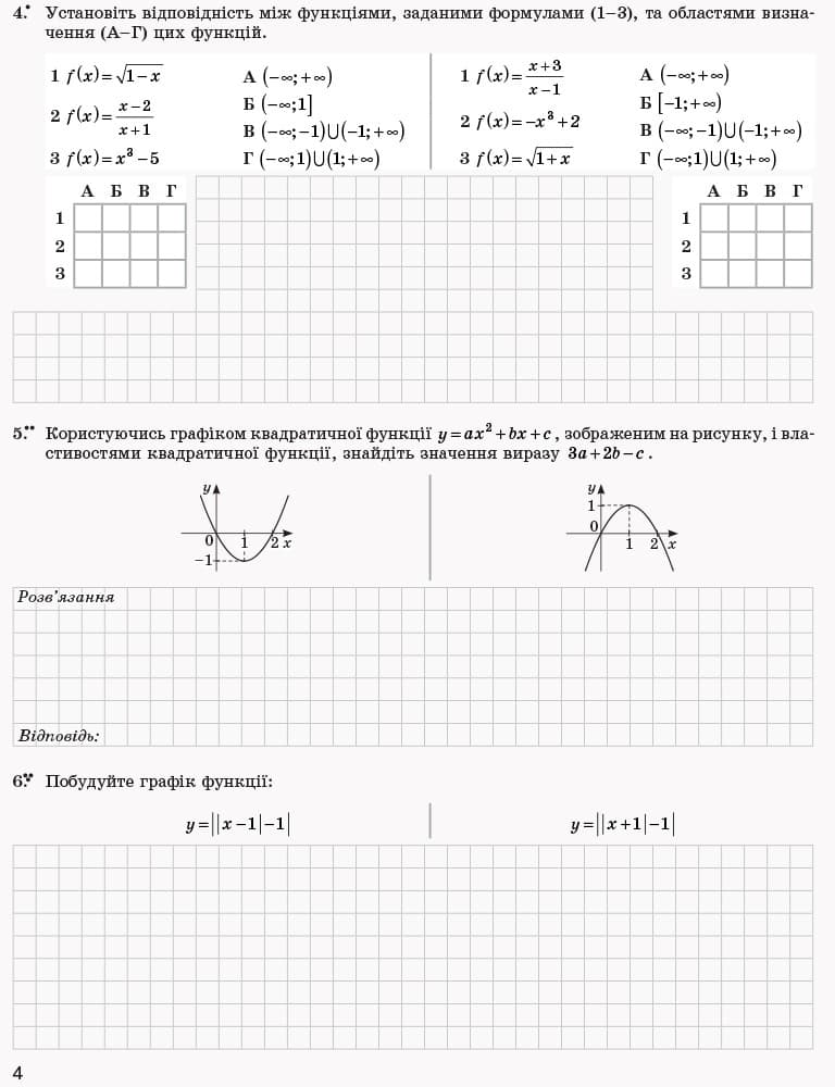Математика. 10 клас. Рівень стандарту : контроль результатів навчання, фото - 2