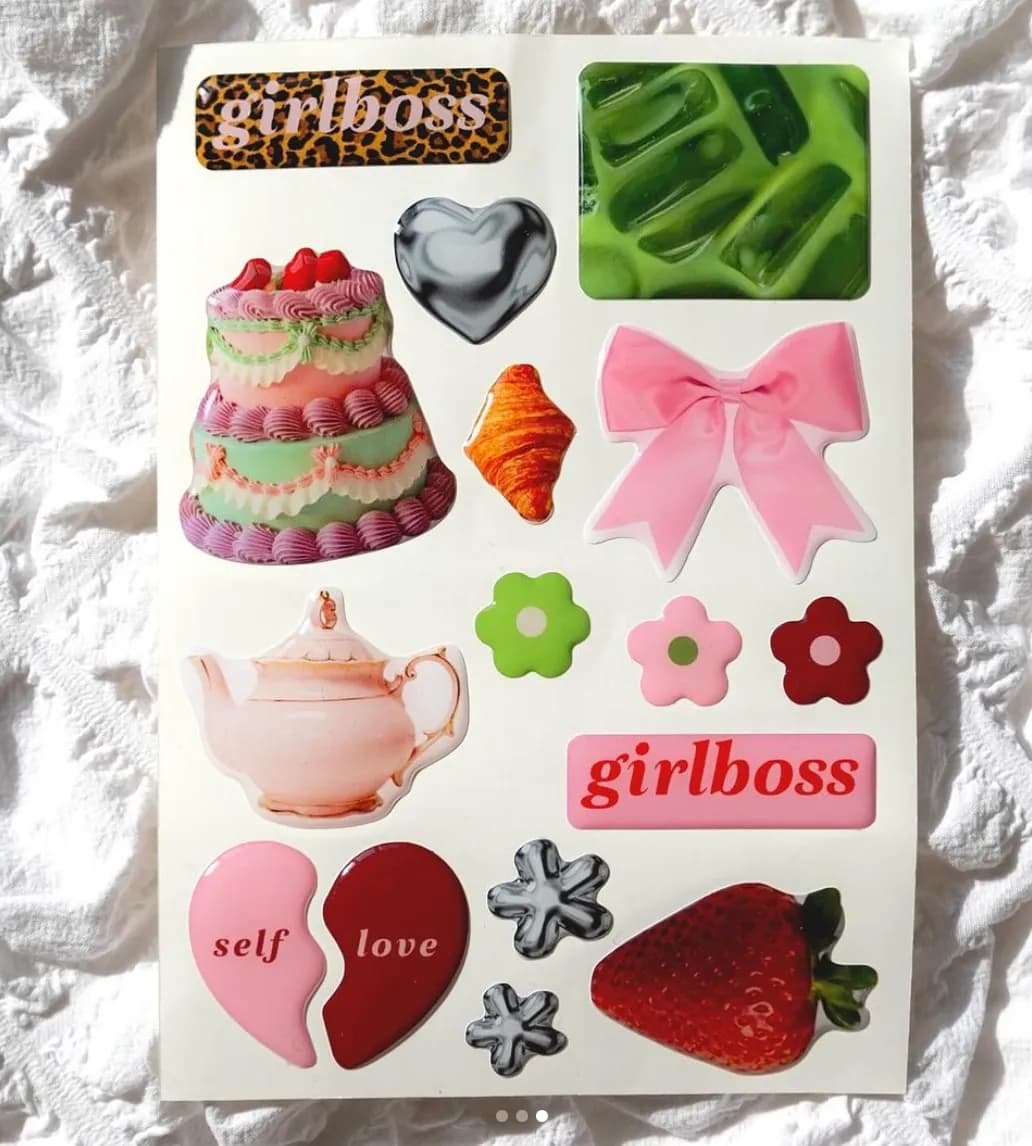 Об&#39;ємні стікери &amp;quot;Girlboss&amp;quot;, фото - 2