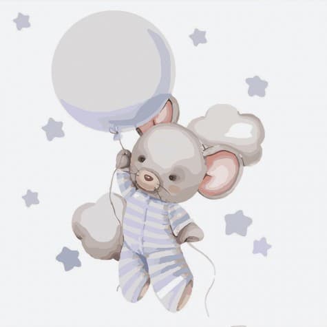 Набір для розпису по номерах &amp;quot;Подорож до зірок&amp;quot; 30*30см, фото - 1