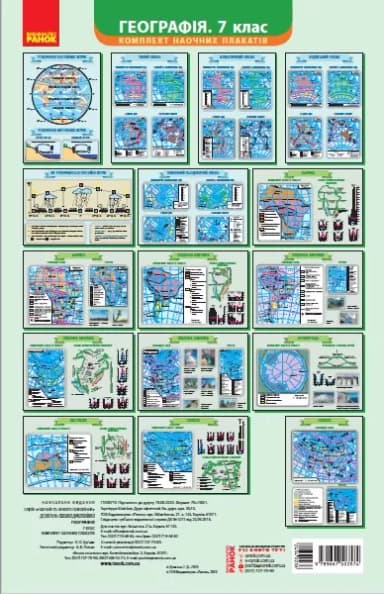 Географія. 7 клас. Плакати