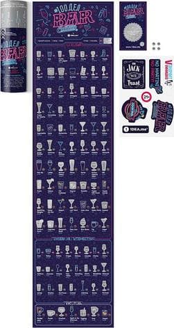 Скретч постер &amp;quot;#100 Дел BAR edition&amp;quot; рус.(тубус), фото - 1