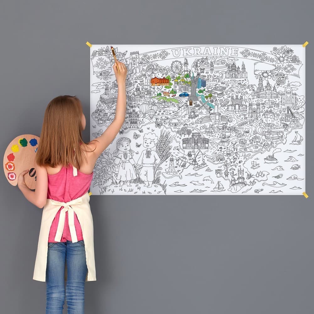 Розмальовка &amp;quot;Україна&amp;quot;, 98х68см, фото - 3