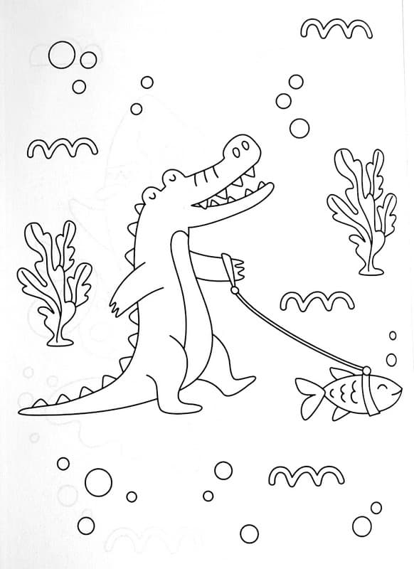 Розмальовка. Тваринки в морі, фото - 3