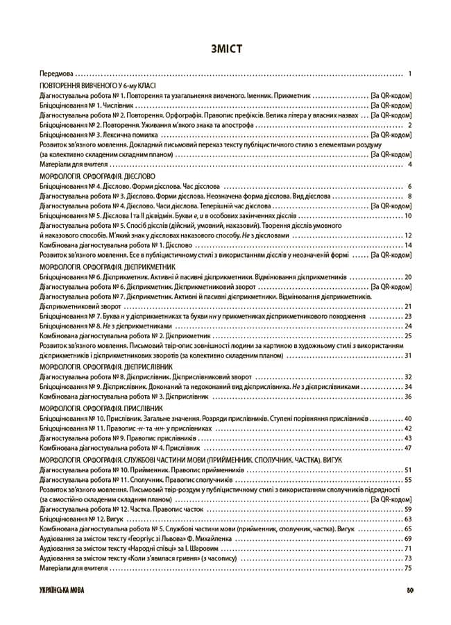 Українська мова. Усі діагностувальні роботи. 7 клас, фото - 2