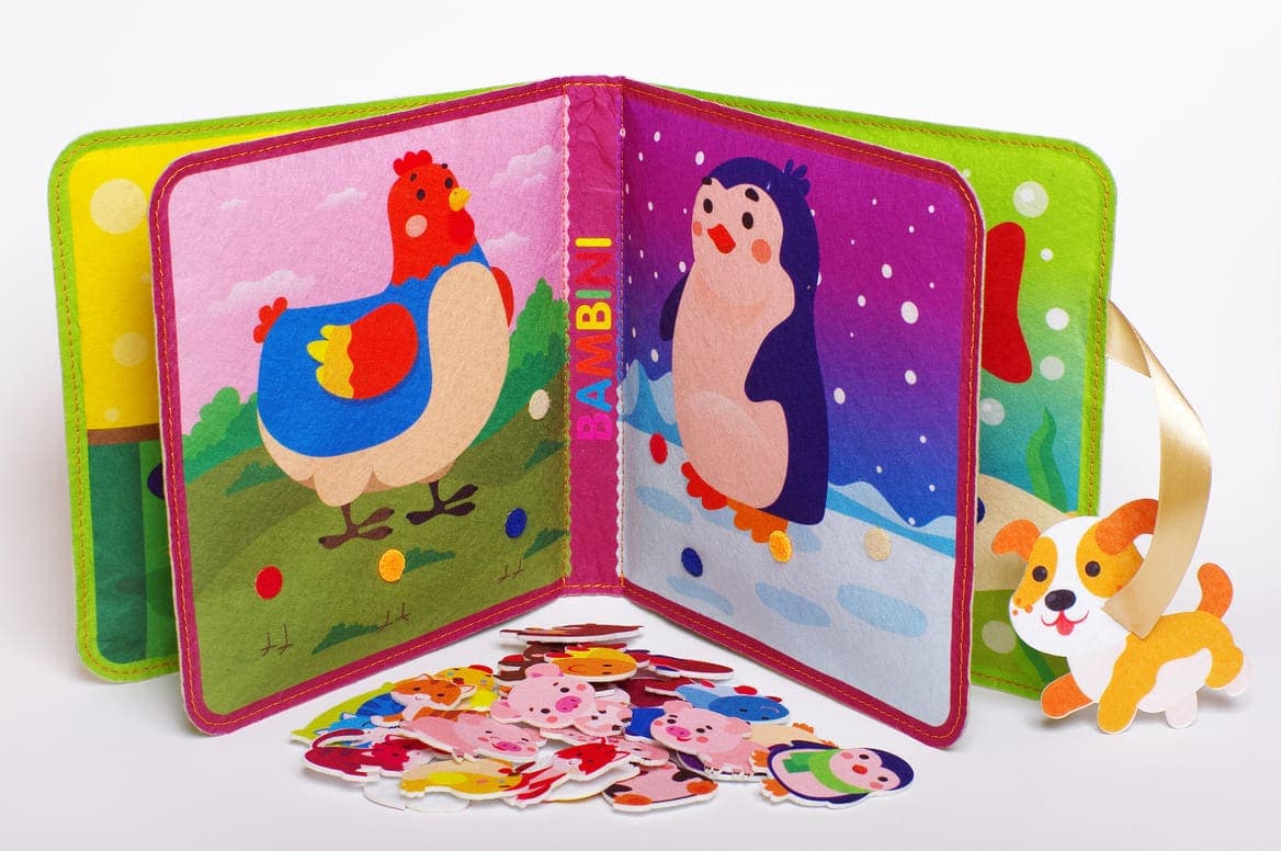 Фетрова книга з липучками &amp;quot;Розумний малюк&amp;quot;, фото - 3