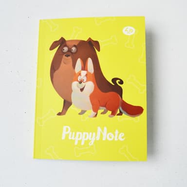Блокнот TM Profiplan &amp;quot;Puppy Note&amp;quot;, yellow A6 mini