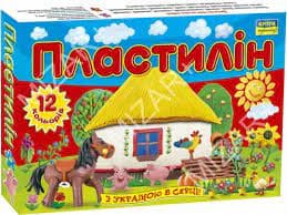 Пластилін Моя країна 12 кольорів, фото - 1