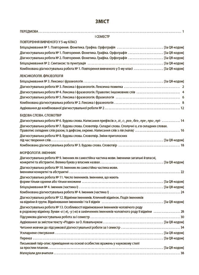 УСІ діагностувальні роботи. Українська мова. 6 клас. КЗП014, фото - 2