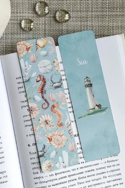 Закладка двухстороння для книги «Sea», фото - 2