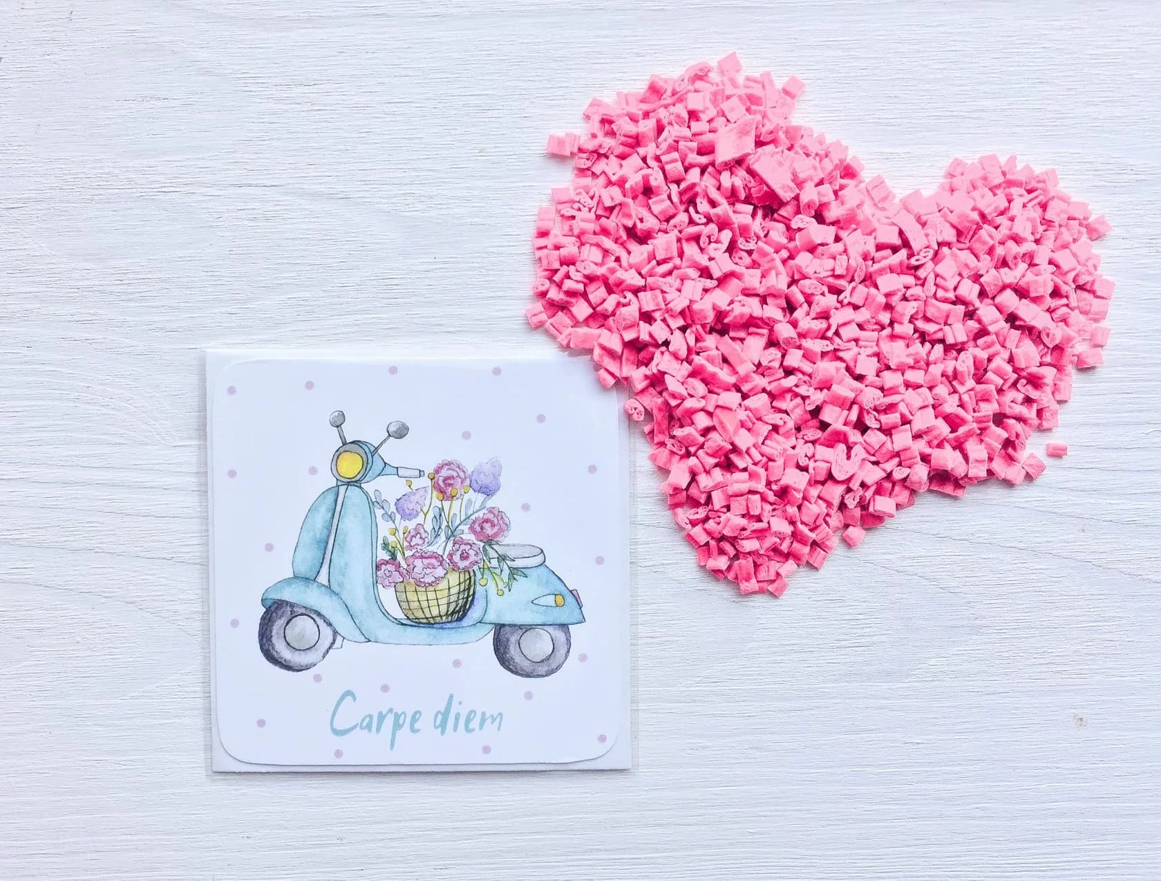 Міні листівка Мопед, фото - 1