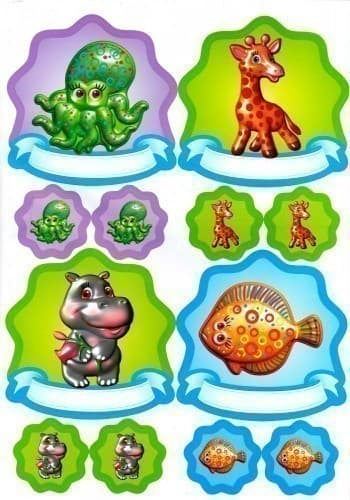 Малюнки-самоклейки зелений, фото - 2