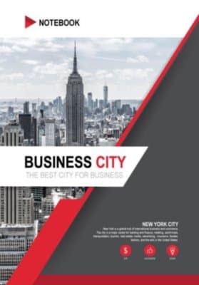 Зошит А-4 тверда обкладинка, 80 арк., офсет, клітинка Серія Міста Світу № 4, фото - 1