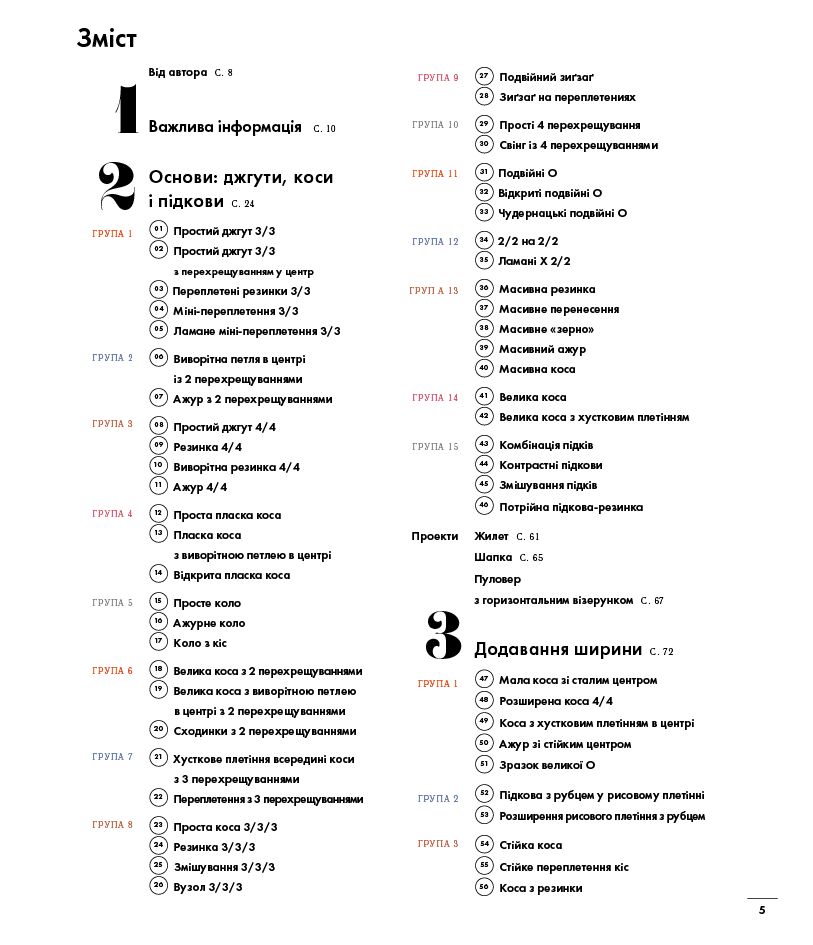 Енциклопедія візерунків. Джгути, коси, арани. Посібник із плетіння та дизайну, фото - 3