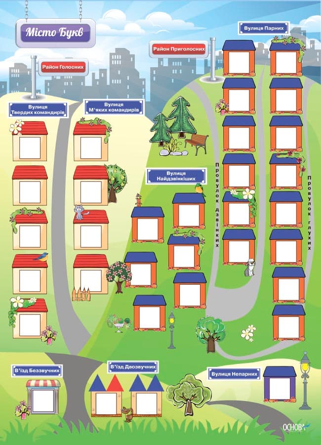 Місто букв. Інтерактивний плакат з наліпками. Наочність, фото - 3