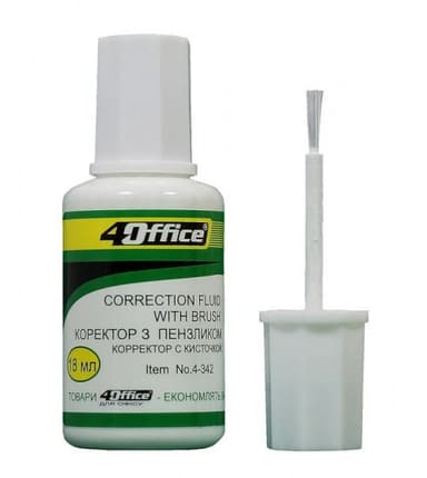 Коректор 18мл з пензлем 4-342