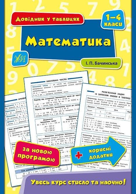 Довідник у таблицях. Математика. 1–4 класи, фото - 1
