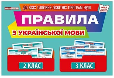 Правила з української мови 2-3 клас. Демонстраційний матеріал