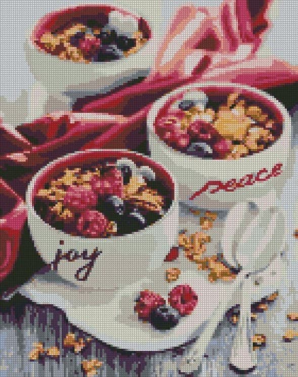 Набір з алмазною мозаїкою &amp;quot;Солодкий присмак ранку&amp;quot; 40х50см, фото - 1