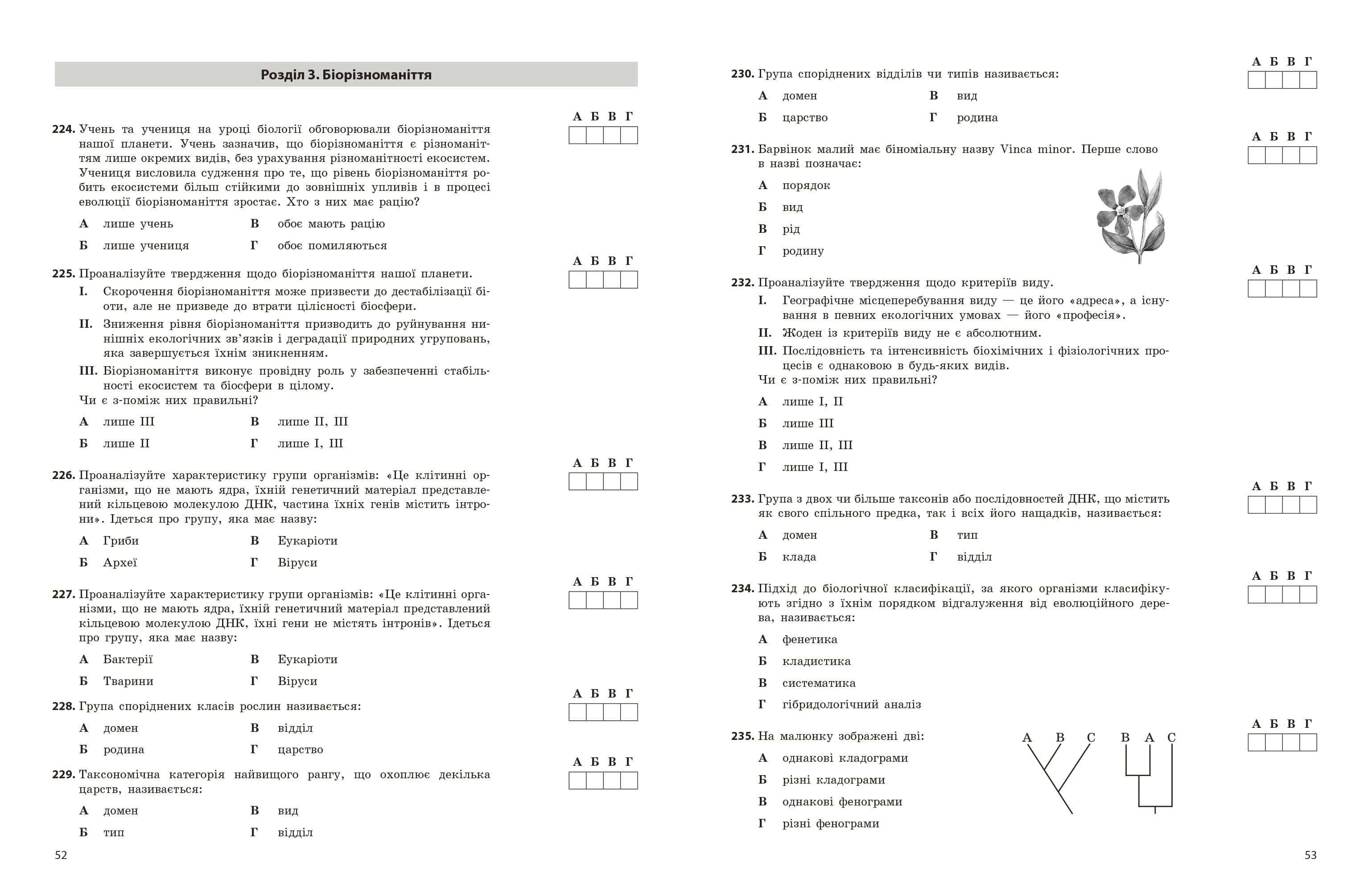 НМТ. Біологія. Зошит для тестових робіт, фото - 3